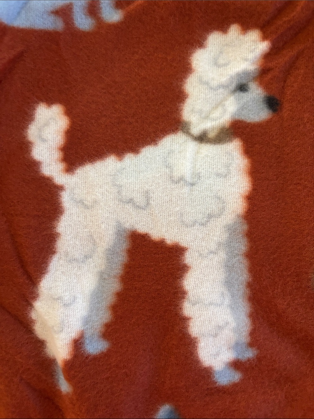 NWT Plush Rust Orange Dog Print Throw Blanket 50 X 60 - Picture 14 of 16